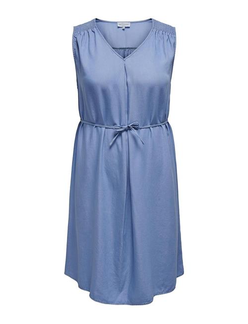 Carlaura Sl V-Neck Dress Dnm Bin ONLY Carmakoma Blue