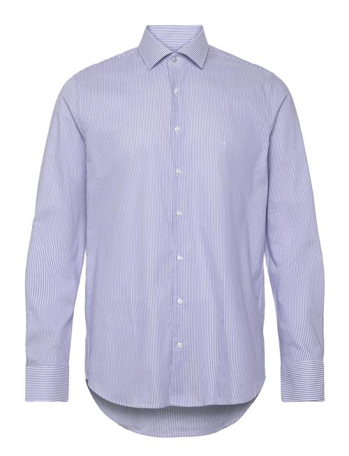 Michael Kors Oxford Stripe Slim Shirt Michael Kors Blue