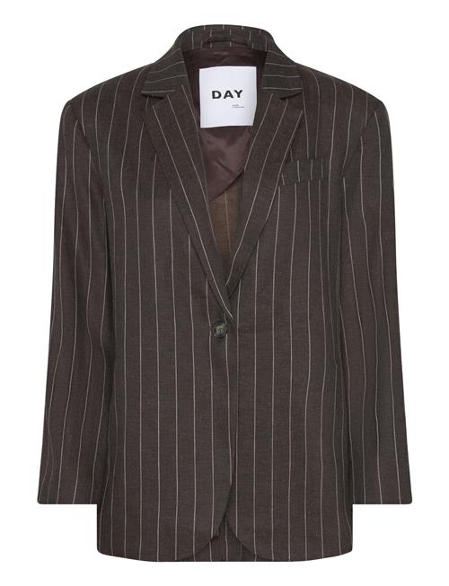 Day Birger et Mikkelsen Emile - Casual Linen Stripe Day Birger Et Mikkelsen Brown