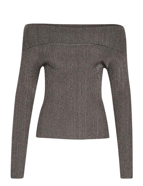 Gestuz Silvigz Rib Ls Off Shoulder Gestuz Grey