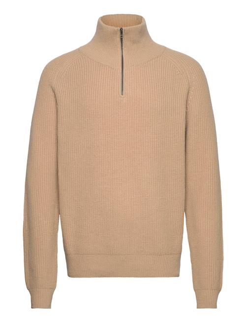 Woodbird Wblass Wool Half-Zip Woodbird Brown