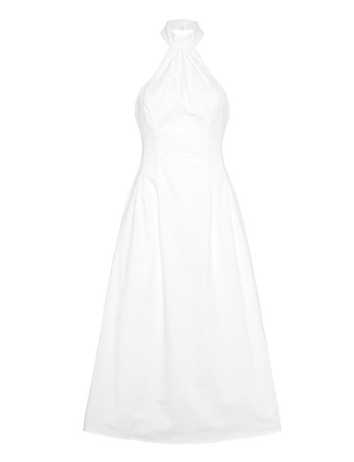 Bardot Genevieve Poplin Midi Dress Bardot White