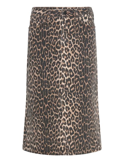 Pieszak Pd-Anika Midi Skirt Leopard Pieszak Brown