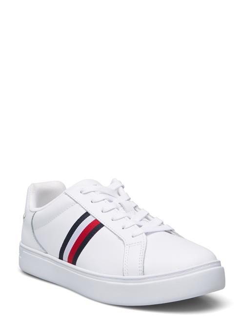 Essential Court Sneaker Stripes Tommy Hilfiger White