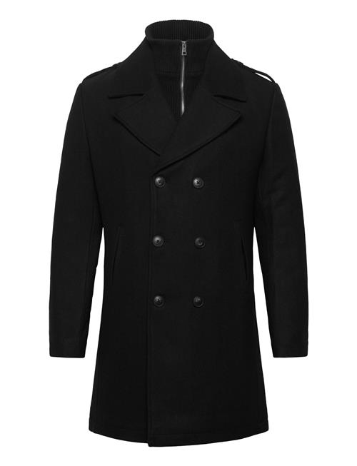 Se Bs Buckland Slim Fit Coat Bruun & Stengade Black ved Booztlet