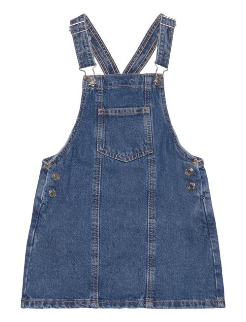 Mango Short Denim Pinafore Mango Blue