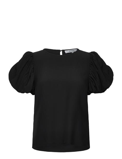 Msbaya Short Sleeve Blouse Minus Black