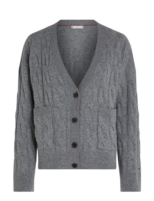 Tommy Hilfiger Soft Wool Cable Cardigan Tommy Hilfiger Grey