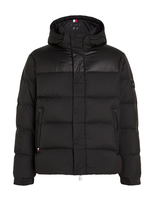 Mix Down Hooded Puffer Jacket Tommy Hilfiger Black