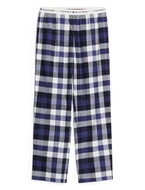 Tommy Hilfiger Flannel Pants Print Tommy Hilfiger Blue