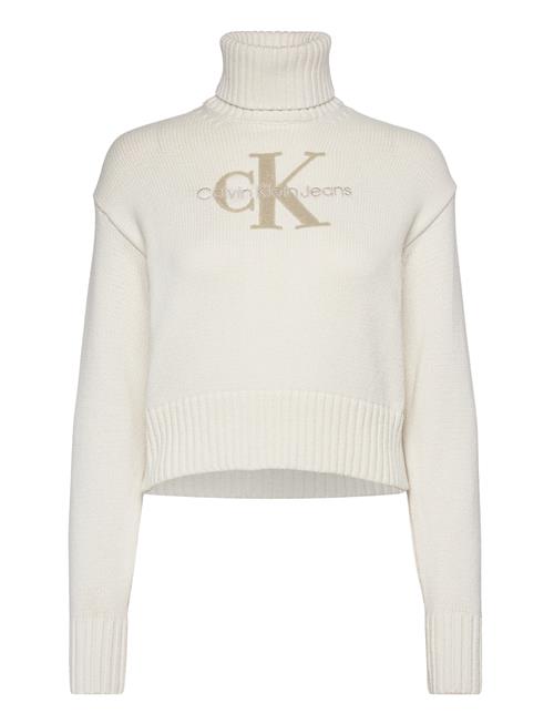 Chenille Monologo Sweater Calvin Klein Jeans White