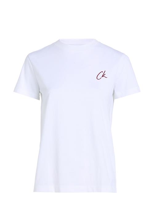 Calvin Klein Jeans Embroidered Ck Regular Tee Calvin Klein Jeans White