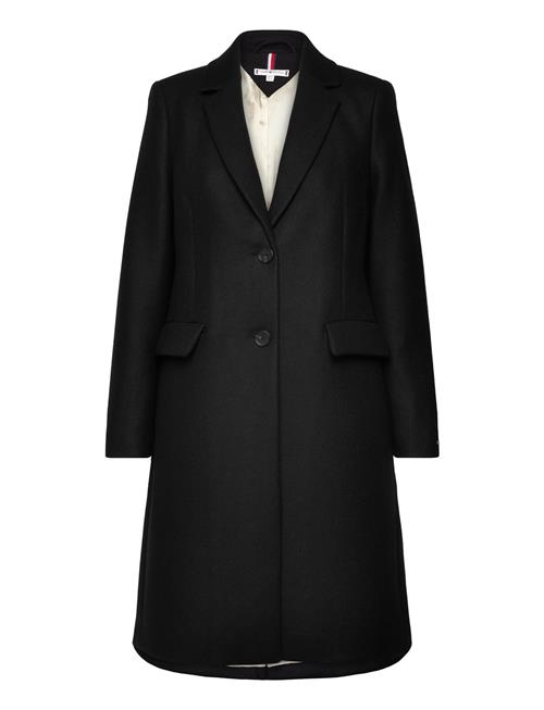 Tommy Hilfiger Wool Blend Classic Coat Tommy Hilfiger Black