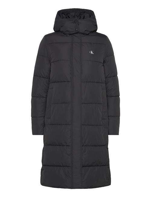 Calvin Klein Jeans Monologo Non Down Long Puffer Calvin Klein Jeans Black