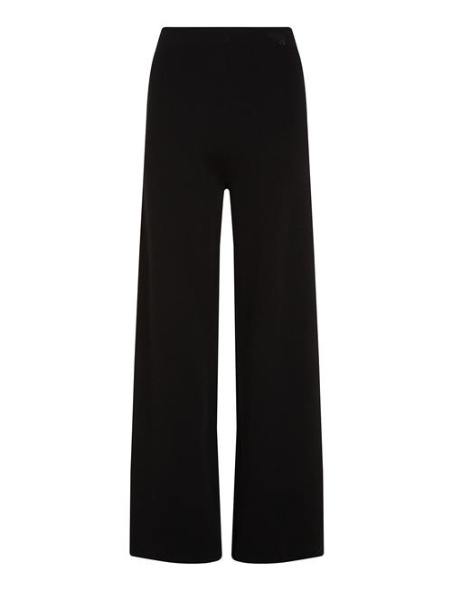 Df Wool Blend Straight Pant Calvin Klein Black