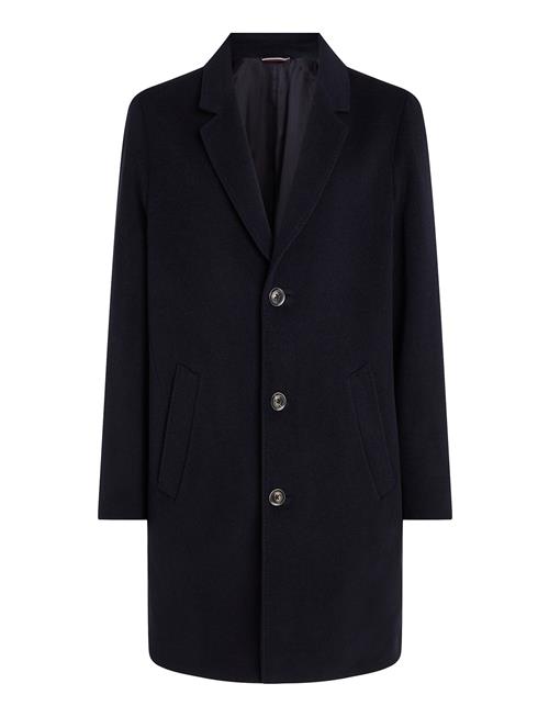 Tommy Hilfiger Dc Wool Mix Coat Tommy Hilfiger Navy