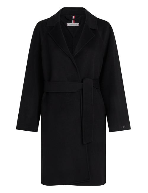 Reg Df Wool Belted Coat Tommy Hilfiger Black