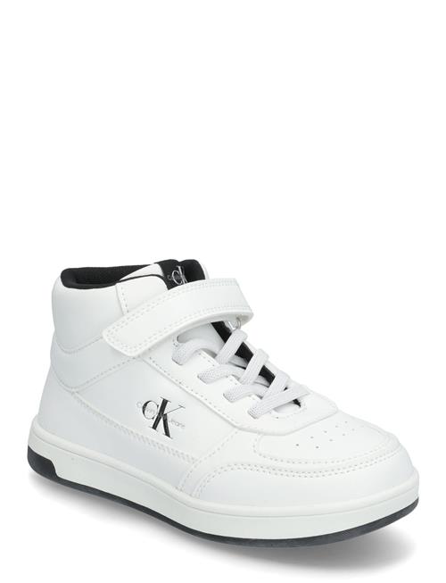 Calvin Klein Calvin Klein Jeans High-Top Lace-Up/Velcro Sneakers With Ck Logo Calvin Klein White