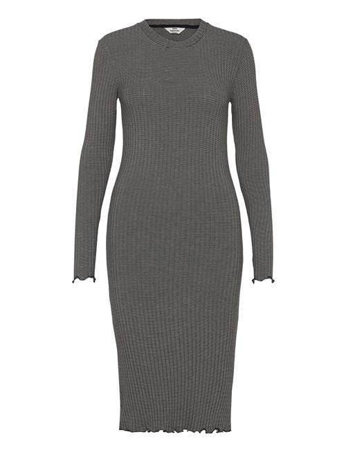 5X5 Stripe Boa Dress Mads Nørgaard Grey