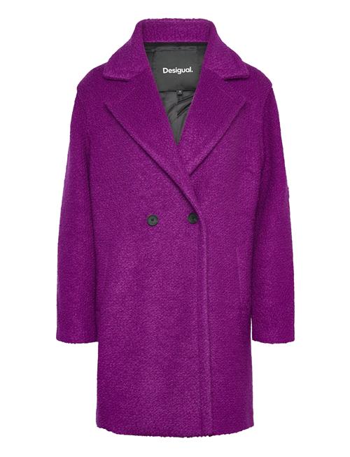 Desigual Coat Amberes Desigual Purple