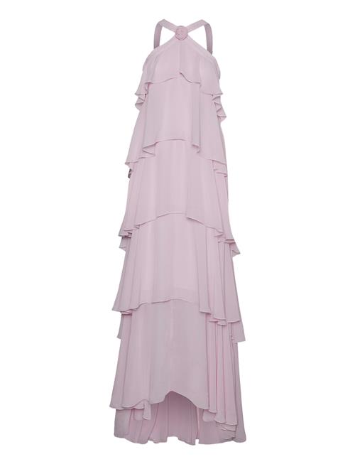 Vero Moda Vmfelicia Sl Ruffle Maxi Dress Exp Vero Moda Pink