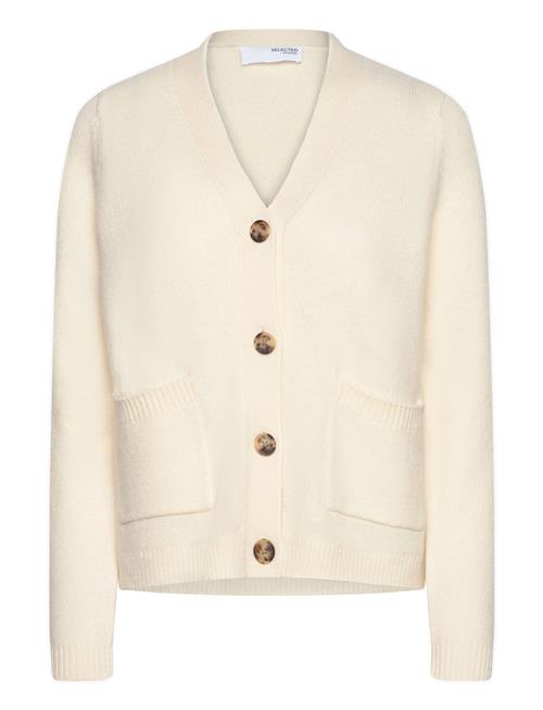 Selected Femme Slfana Ls Knit Wool Cardigan Noos Selected Femme Cream