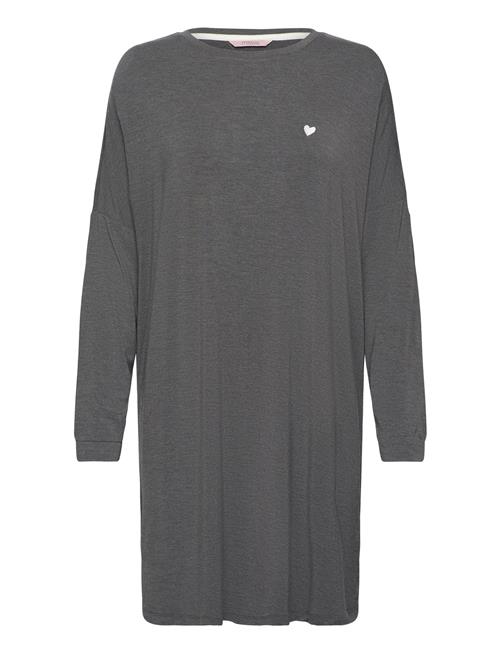 Softness Ls Night Dress Missya Grey
