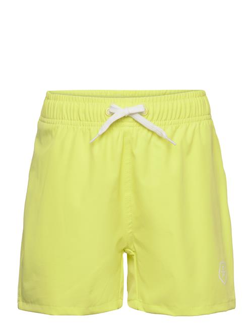 Color Kids Swim Shorts, Solid Color Kids Yellow