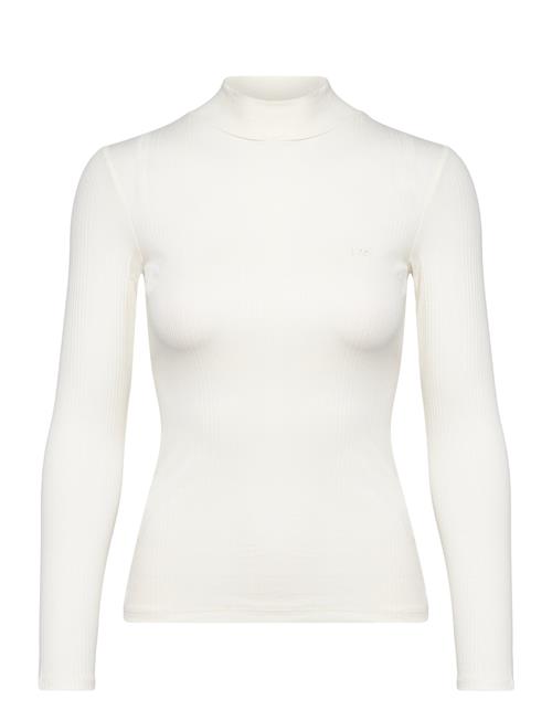 Lee Jeans Ribbed Ls High Neck Lee Jeans White