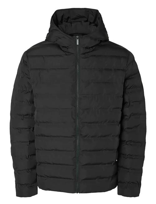 Slhbarry Quilted Hoodjacket Noos Selected Black