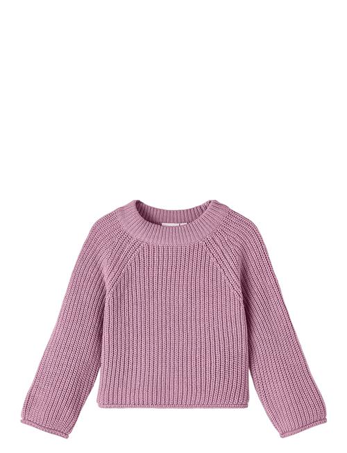 Nmfvenja Ls Loose Short Knit Name It Pink