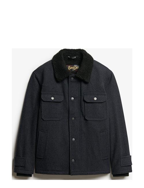 Merchant Wool Chore Jacket Superdry Navy