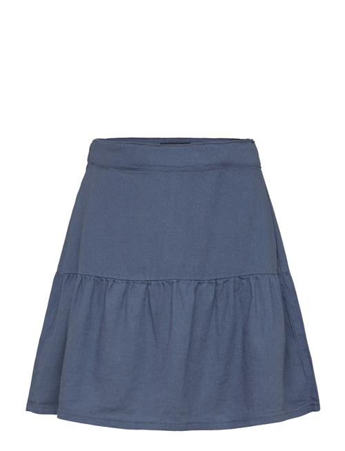 LMTD Nlfhill Linen Short Skirt LMTD Navy