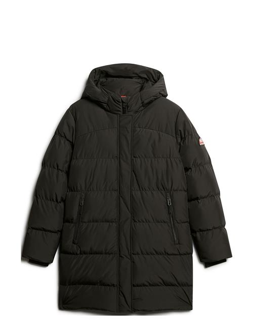 Hooded Sports Puffer Mid Jkt Superdry Black