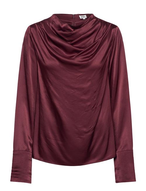 Tammie Satin Blouse Twist & Tango Burgundy