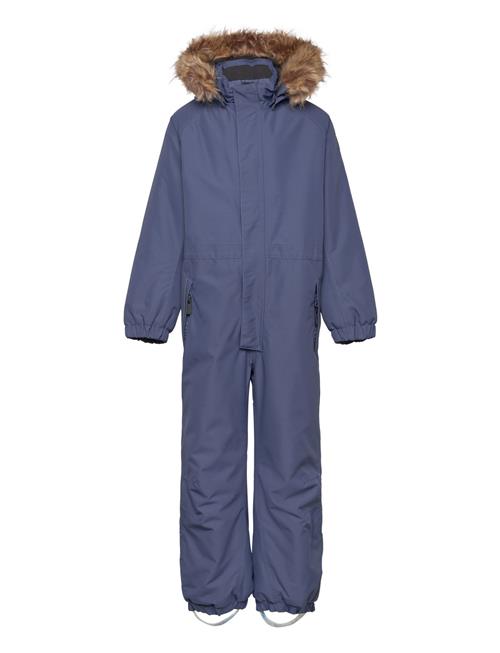 Color Kids Coverall W. Fake Fur Color Kids Blue