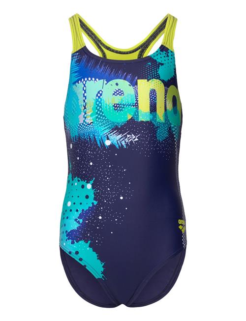 Arena Girl's Arena Light Tricks Swimsuit Swim Pro Back N Arena Navy