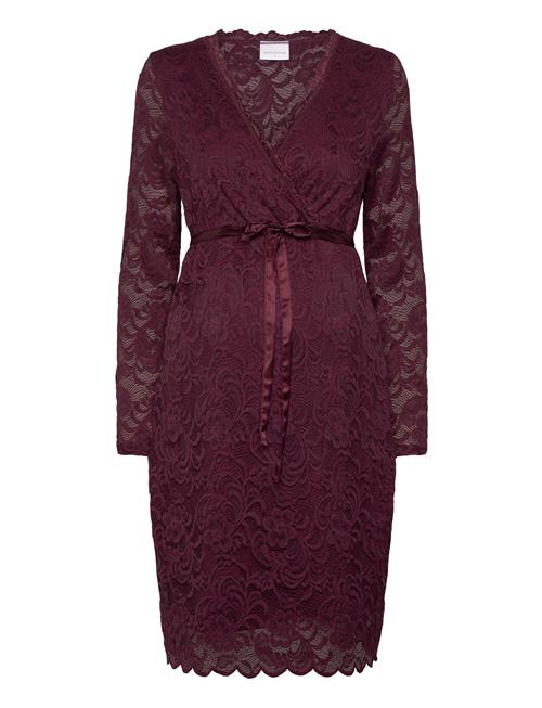 Mamalicious Mlmivana Tess Ls Jrs Abk Dress 2F Mamalicious Burgundy