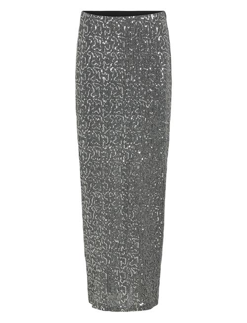 Vila Visanadu Hw Glitter Maxi Skirt Vila Silver