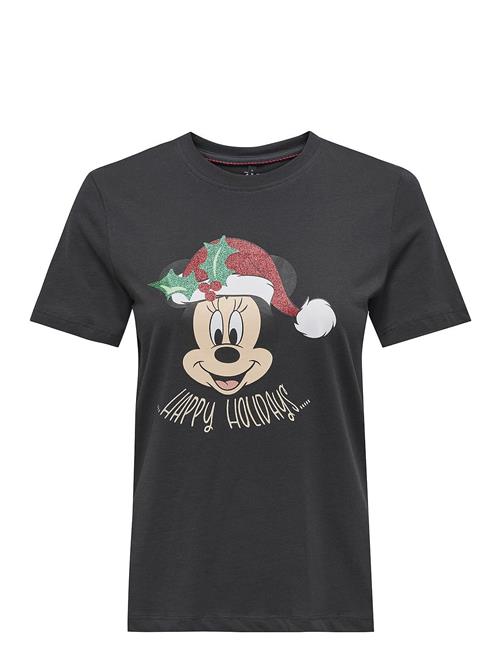 ONLY Onlmickey Life Reg S/S Top Box Xmas Jrs ONLY Black