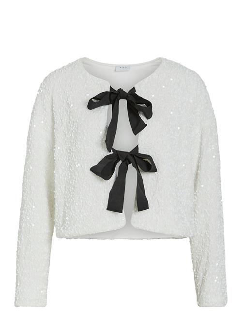 Vila Viaria L/S O-Neck Cardigan/Dc/Ka Vila White