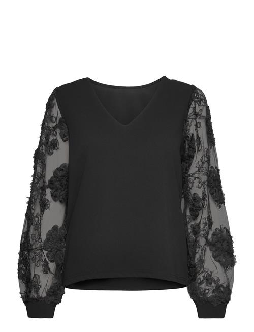 Vero Moda Vmemmaly Ls V- Neck 2-Way Top Jrs Ga Vero Moda Black