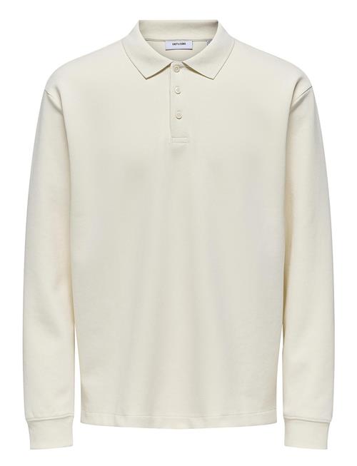 ONLY & SONS Onsbernard Rlx Ls Polo ONLY & SONS Cream