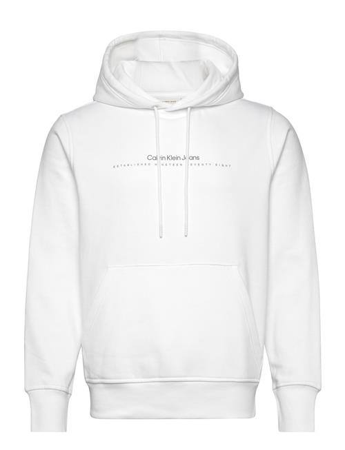 Calvin Klein Jeans Minimal Logo Hoodie Calvin Klein Jeans White