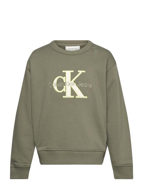 Calvin Klein Outlined Mono Relaxed Cn Calvin Klein Khaki