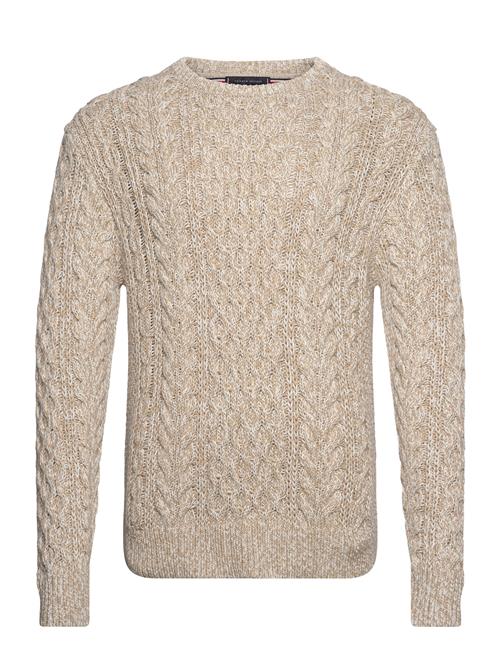 Tommy Hilfiger Mouline Aran Cable Crew Neck Tommy Hilfiger Beige