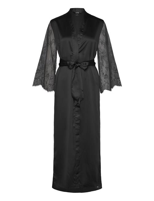 Hunkemöller Kimono Long Satin Camille Hunkemöller Black