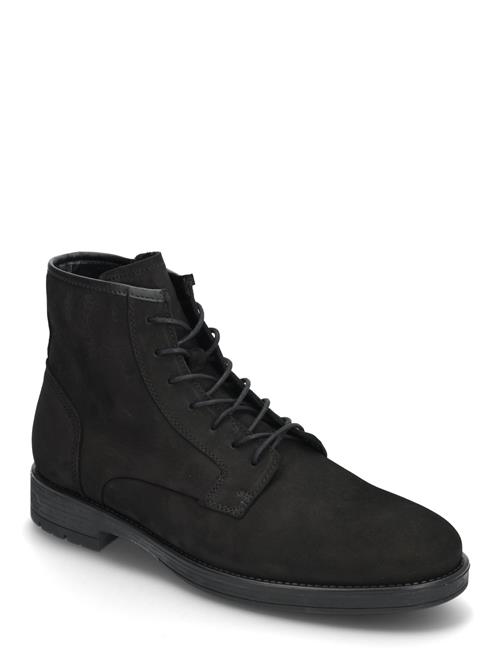 Bianco Bialars Lace Up Boot Waxed Leather Bianco Black