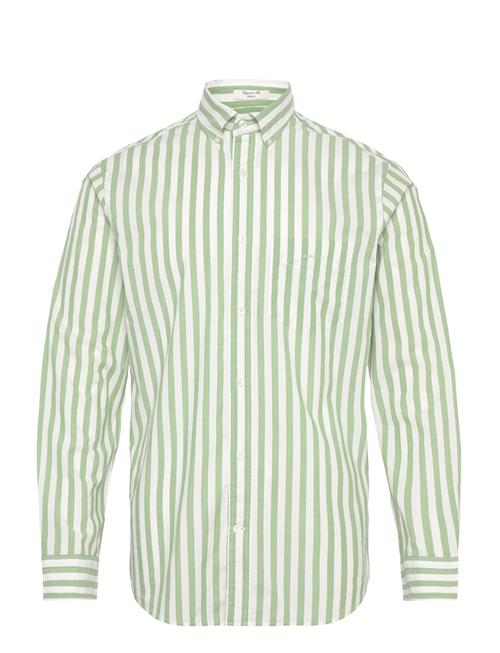 GANT Reg Poplin Stripe Shirt GANT Green