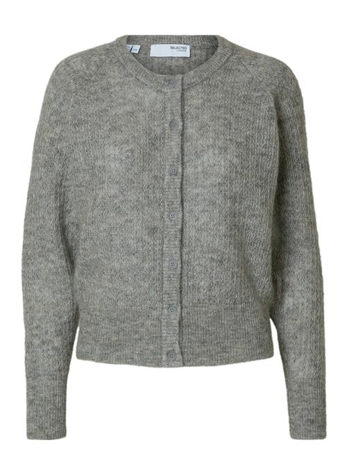 Selected Femme Slffiluca Ls Knit Cardigan Selected Femme Grey